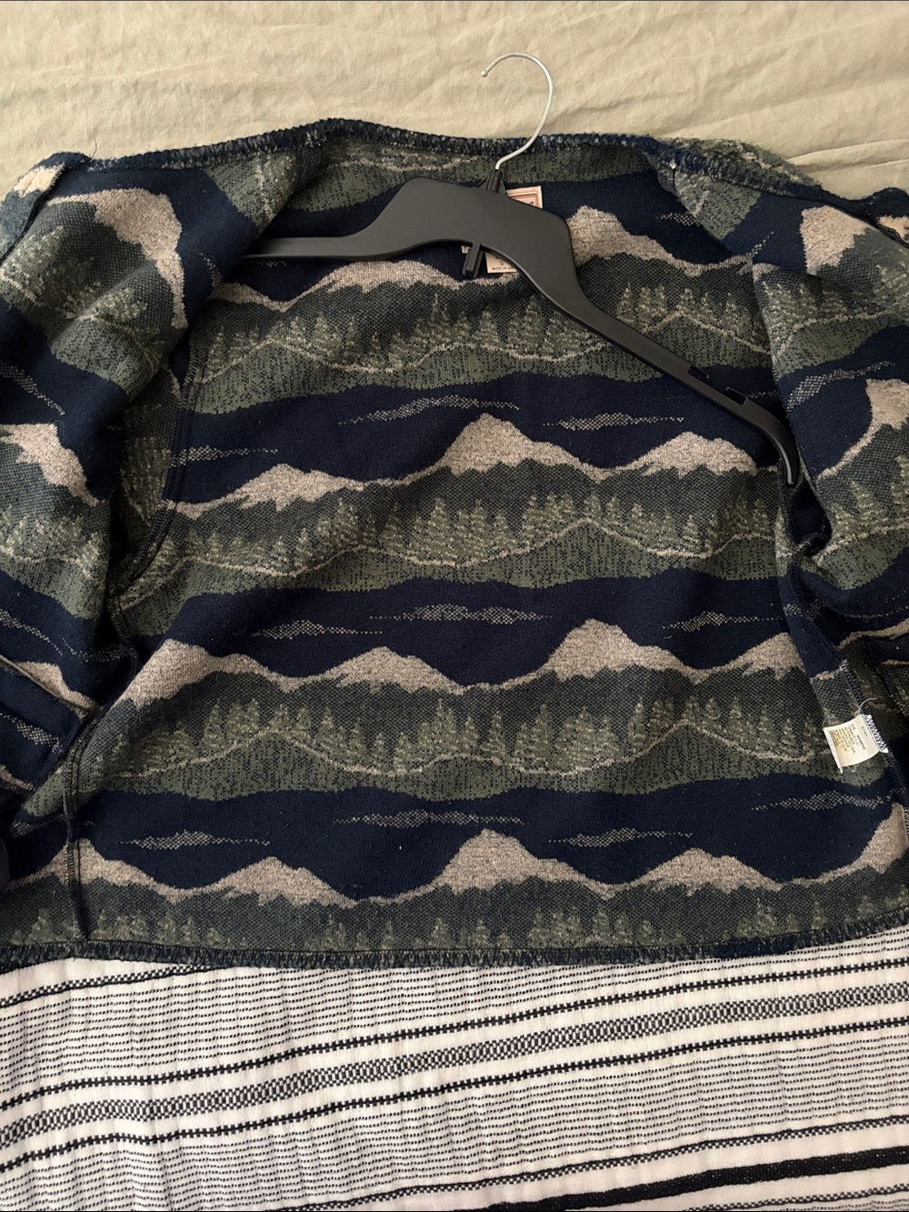 Vintage Woolrich Mountain Forest Fleece Sweater Cardigan - Picture 5 of 10
